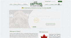 Desktop Screenshot of critterspet.com